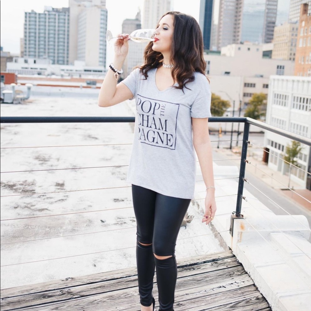 Pop the champagne tee